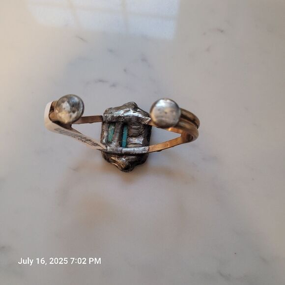 Mikal Winn For Free People Signed Triple Jasper Cuff NWT - Picture 4 of 8